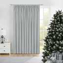 Central Park Grey Full Blackout Pinch Pleated Curtain 95 Inches Long for Bedroom Living Room Window Treatment Thermal Insulated Drapes with 12 Hooks (Ring not Include), 58"x95"x1, Weathered Gray