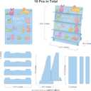 Cheerland Dog Cupcake Stand 3 Tier Pet Theme Cat Cake Decor 3 Tier Kids Birthday Party Table Baby Shower Animal Bunny Birthday Celebration Cupcake Holder Baby Blue Cardboard Girl Party Decorations