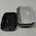 Cordless Electric Lunch Box for Adults  Battery-Powered Heated Lunch Box with 1.2L Stainless Steel Container, Timer Function, and Leak-Proof Food Warmer for Work, Travel & Office (Green)