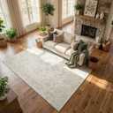 Washable Rugs 8x10 Area Rugs for Living Room,Ultra Soft Faux Wool Retro Carpets,Non Slip Backing,Durable Edge Binding,Stain Resistant,The Large Carpet for Bed Room,Dining Room,Office Decor