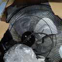 Simple Deluxe 18 Inch Household Commercial Wall Mount Fan, 90 Degree Horizontal Oscillation, 5 Speed Settings, Black