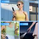 JISULIFE 3 IN 1 Handheld Mini Fan - Portable Fan & Power Bank & Flashlight, 19H Max Cooling, USB Rechargeable, Pocket-Sized for Travel, Cruise, Concerts, Makeup, 2026 Summer Gifts for Women(Blue)