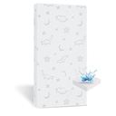 Crib Mattress Topper 2" x 27.5" x 52", High Density Foam Breathable Baby and Toddler Mattress Topper with Waterproof Removable and Washable Cover, Fits Standard Cribs and Toddler Beds