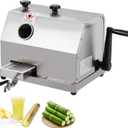 GarveeHome Commercial Sugar Cane Juicer Machine, Stainless Steel 3 Rollers Sugarcane Press, 2.4 Inch Large Feeding Inlet, 110 LBS/H High Output Manual Sugarcane Extractor for Commercial and Home Use