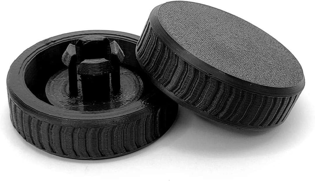 ODO LUCK 2PCS Black Upgraded Replacement Wheel for Hart 20V Stick Vacuum (HPSV50B,HPSV50,HPSV01B), Replacement Wheels Accessory