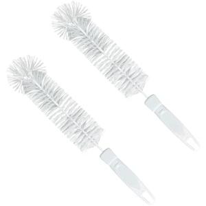 Lola Products Bottle Brush Cleaner, Durable Fiber Bristles Around Twisted Wire with Gripper Handle & Storage Hang Hole, Dishwasher Safe, 2 Pack