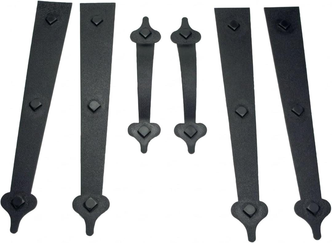 Household Essentials Garage Handle and Hinge Magnets Decorative Magnetic Hardware Steel Doors, Easy Installation, Durable & Weatherproof, Set of 6