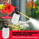Rozlchar Electric Diatomaceous Earth Duster Compatible for Milwaukee 18V Battery(No Battery), Garden Dust Applicator with 1L Capacity w/7.5" Nozzle, Versatile Leaf Blower & Powder Sprayer