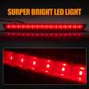 Third 3rd Brake Light LED for 2007-2014 Chevy Tahoe/Suburban/GMC Yukon & XL, High Mount Rear Brake Lights Assembly, Waterproof Center Cab Lamp Stop Light (Black)