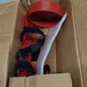 Fire Extinguisher Mount, 2.5LB Fire Extinguisher Bracket Wall Hanging Holder with Adjustable Straps for Home, Office, Garage (Red 2Pcs)