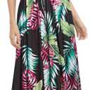 HUSKARY Womens Summer Sleeveless V Neck Spaghetti Strap Pockets Beach Boho Vacation Casual Spring Maxi Dress (Large, Black)