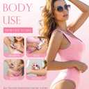 Cordless Electric Razors for Women, Travel Electric Shaver with LED Display, Rechargeable Body Trimmer Shaver for Private Area, Face Underarms Bikini,Lips,arms, Legs (Pink)