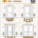 Color&Geometry Ultra-Thin Indoor Door Mat Entrance,36"x56"Heather LightGrey