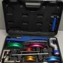 15PCS Copper Pipe Bender Tool, Tubing Bender Hvac Tools Set for 1/4"-7/8" O.D. Pipes, 90 Forward/Reverse Pipe Tube Bender with 7 Heads, Upgraded Copper Benders Tool for Hvac Air Condition