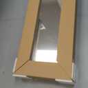 Bathroom Medicine Cabinet with Beveled Edge Mirrored Door 16 x 36 inch, Recessed or Surface Mount, with Adjustable Glass Shelves (Matt White)