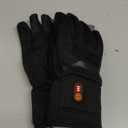 Royalrose Heated Gloves Liners for Men Women, Rechargeable Waterproof Winter Thin Heated Work Gloves with Arthritis Raynaud's Relief for Ski Golf Hiking Driving (X-Large, Black)