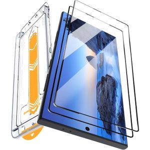 PULEN (2 Pack) Screen Protector for Samsung Galaxy S25 Ultra 6.9 Inch,[Auto Alignment Dustproof Tray][Fingerprint Unlock Support] Military-Grade Protection Anti-Scratch Bubble Free 9H Tempered Glass