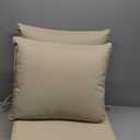 Patio Chair Cushions 22 x 22 Inch, Water Resistant Backrest Pillow and Seat Cushion Set for Outdoor Furniture, Sectional Sofa Cushion Replacments, Cream, Set of 4
