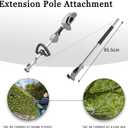 Pole Shaft Extension Expand-It Pole Saw/Hedge Trimmer Extension fits for PowerHead PH1400 and Trimmerhead .Saw PSA1000 -Silver