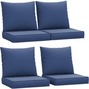 Amopatio Outdoor Cushions for Patio Furniture, Outdoor Chair Cushions Fits 4-seat Sectional Conversation Sets, Patio Replacement Seat Cushion for Patio Chairs (Navy)