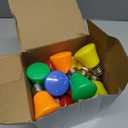 25 Pcs Christmas 2W LED Light Bulbs Replacement for Outdoor String Lights E26 Base Plastic Waterproof S14 LED Bulb for Wedding Halloween Patio Party Bar Decor(Multi Color)