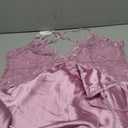 Avidlove Women Lingerie V Neck Sexy Nightwear Satin Sleepwear Lace Chemise Mini Babydoll Nightgown, XXL