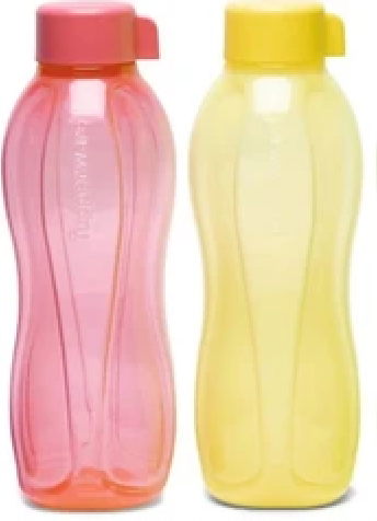 Tupperware Aqua-Safe Plastic Water Bottle, Set of 2(1 Litre Each)