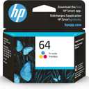 HP 64 Tri-color Ink Cartridge for HP Printers | Works with Printer Series: ENVY Inspire 7950e; ENVY Photo 6200, 7100, 7800; Tango | Eligible for Instant Ink | N9J89AN
