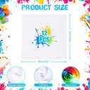 12pcs 55 * 55cm white pure cotton DIY headscarf set Cotton White Bandana Bulk for Tie Dying, Blank Bandanas for Women Men, Unisex Headband, 22" x 22" (White)