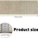 PURE ERA Runner Rug for Hallway 2 x 6 Feet, Non Slip Hallway Runner with Self Adhesive Backing, Washable Carpet Runner for Bedroom Living Room Kitchen Bathroom Area Rugs Reusable