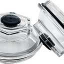 21-36 Oil Caps Bath Dust 2 PCS K71-148-00 Replacement for 9K-10K General Duty Axles 1989-2009 10K HD 12K 15K 4.0" Threads Trailer Axle Plastic Screw-on Oil Cap Kit with Rubber Plugs