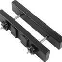 HOMIEE 2 Pack Heavy Duty Deck Hook, Metal Fence Deck Hook Rail Holds for Hanging Bird Feeders, Planters, Suet Baskets, Lanterns, Wind Chimes (A)