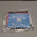 9 Pcs Mahjong Cosmetic Bag Gifts for Women Mahjong Makeup Bag Mah Jong Zippered Pouch for Lover Player Mothers Birthday Party Lucky Mah Jong Gift Coquette Accessories (Styles 1)