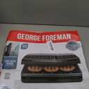 George Foreman Family-Size Grill & Panini Press, Nonstick Ceramic Coating, Fat-Removing Slope, Adjustable Angle, Indoor/Outdoor Use