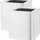 211+ Replacement Filter Compatible with Blueair Blue Pure 211+, Foldable Particle Activated Carbon Filter, 2 Pack 211+ Filter