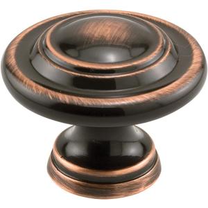 Prime-Line N 7385 Bi-Fold Door Knob, Wide Base & Large Diameter Door Knob For Easy Gripping, Replace Old or Unsightly Knobs, 1-11/16 in. Outside Diameter, Diecast, Classic Bronze (Single Pack)