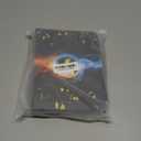 Jravkfi 4 Pocket Trading Card Binder,400 Pockets Trading Card Collection Book with Sleevese,3-ring Zipper Sports Card Album with 50 Removable Double-Sided Card Holder (Black) (1-9.6*7*1.8 in)