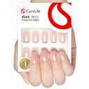 Curvlife Soft Gel Square Press on Nails, 30Pcs 15 Sizes Mirror Pink Nail Tips, Full Cover Design Reusable Fake Nails Kit with Glue and Adhesive Tabs