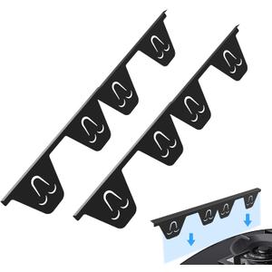Stove Gap Covers,(2Pcs) Stove Gap Filler Stainless Steel Extendable Oven Gap Filler,Heat Resistant Oven Guards for Sides Adjustable Length 13.8-27.5 inches Black