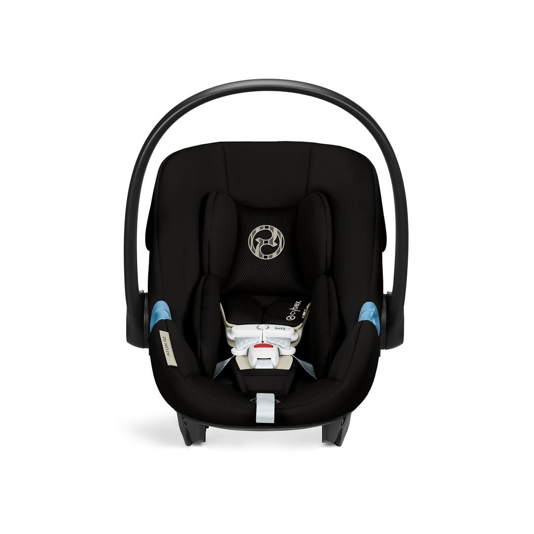 CYBEX Aton G2 Infant Car Seat with Load Leg Base - Moon Black, Mfg Date 2025-09-22