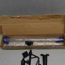 Koroao 31.49 or 47.24 inch Ground Stake Mount Stand with Solar Panel Mount for Ring, Blink, Arlo, Eufy, Wyze, Google Nest, Simplisafe Cameras and Solar Panels Ground Stake Bracket Black