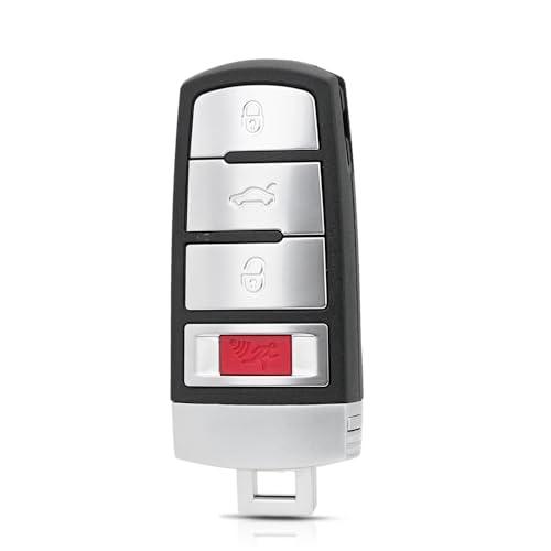 GZXNKEY 4 Buttons Car Smart Remote Control Key Fob for Volkswagen VW Passat 2006-2013 / VW CC 2009 2010 2011 2012 2013 2014 2015 keyless Entry FCC ID: NBG009066T PN:HLO 3C0 959 752 N BB AE AM