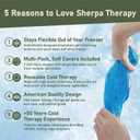 4PK with Straps Flexible Gel Ice Packs for Injuries Reusable - Gel Ice Pack Cold Compress for Knee, Back, Neck, Wrist, Hand, Elbow, Ankle Pain Relief - 9.5" x 4.5"