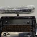 JEHONN Broom and Dustpan Set for Home, Long Handle Lightweight 180 Degree Rotating Broom Set Indoor, Upright Standing Dust Pan with Comb Teeth, Store Sweep Set for Room Kitchen Office Lobby (Orange and Black)