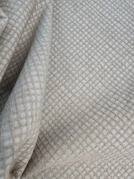 New- B0000160 Mithchell Gold - Grid color ivory by the yard