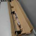 1-1/8 inch Double Curtain Rod - Premium Nonadjustable 54in/4.5ft Drapery Rods - Heavy Duty Dual Curtain Rods for Windows - Aluminum Finials & Adjustable Concealed Mounting Bracket - Antique Bronze