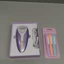 Silent Epilator for Women, 2-Speed Facial & Body Hair Remover, Smooth Glide Technology, for Face, Legs, Bikini & Arms