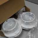 Zonon 12 Pcs Stainless Steel Soffit Vents 4 Inch Round Dryer Vent Cover with Mesh Screen for Home Outdoor Bathroom Wall Ceiling Outside Exterior Exhaust (White)