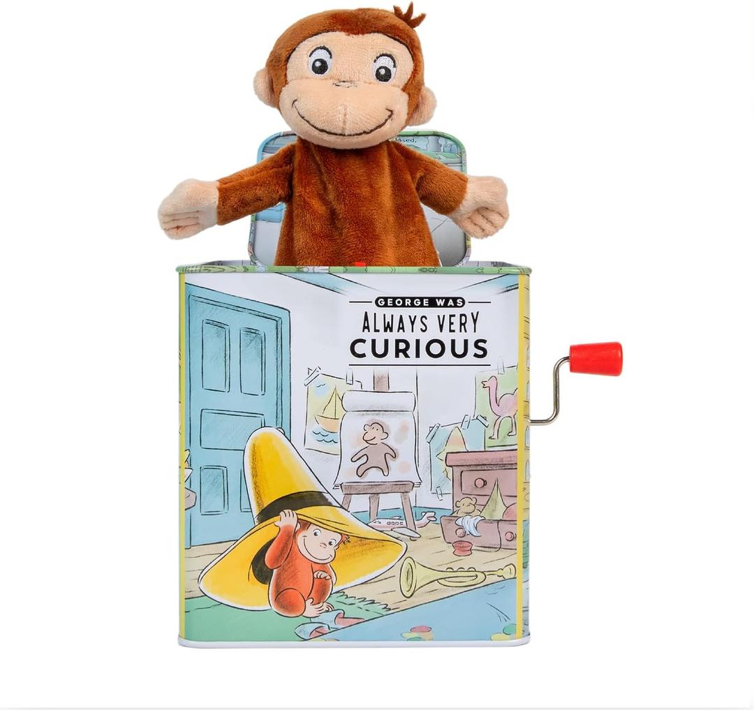 Kids Preferred Curious George Jack-in-The-Box - Musical Toy for Babies