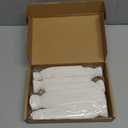 MEJOY Crepe Paper Flowers Decoration for Wall, Artificial Flowers for Wedding Decor, Flower Backdrop Decor, Baby Shower, Birthday Party, Photo Backdrop, Archway Decor, Nursery Wall Decor(White, Set/ 6)